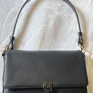 Black Leather Shoulder Bag